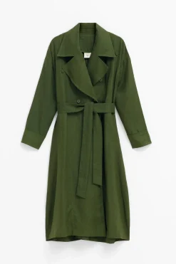 Anneli Linen Trench Coat