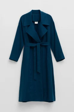Anneli Linen Trench Coat
