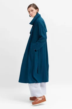 Anneli Linen Trench Coat