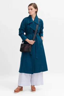 Anneli Linen Trench Coat