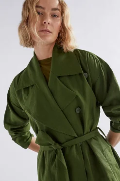 Anneli Linen Trench Coat