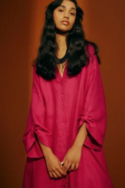 Elev Linen Shirt Dress