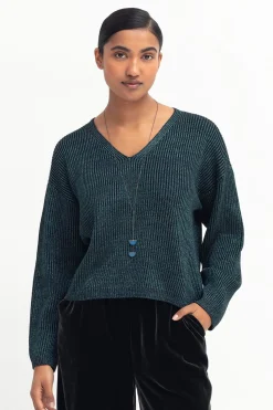 Glittra Metallic Sweater