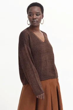 Glittra Metallic Sweater