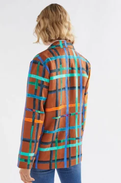 Ilona Linen Print Blazer