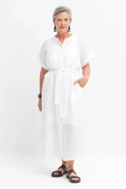 Mies Linen Shirt Dress