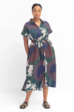 Tilko Silverscreen Linen Shirt Dress