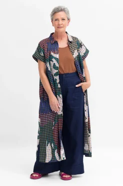 Tilko Silverscreen Linen Shirt Dress
